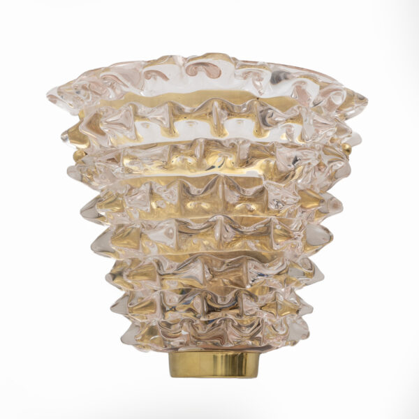 Pair of Italian "Rostrato" Murano Glass Sconces - Image 3