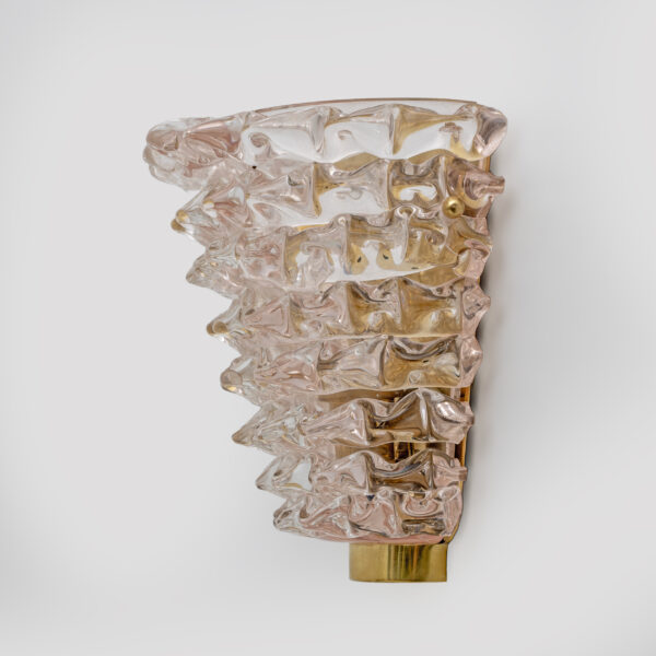 Pair of Italian "Rostrato" Murano Glass Sconces - Image 5