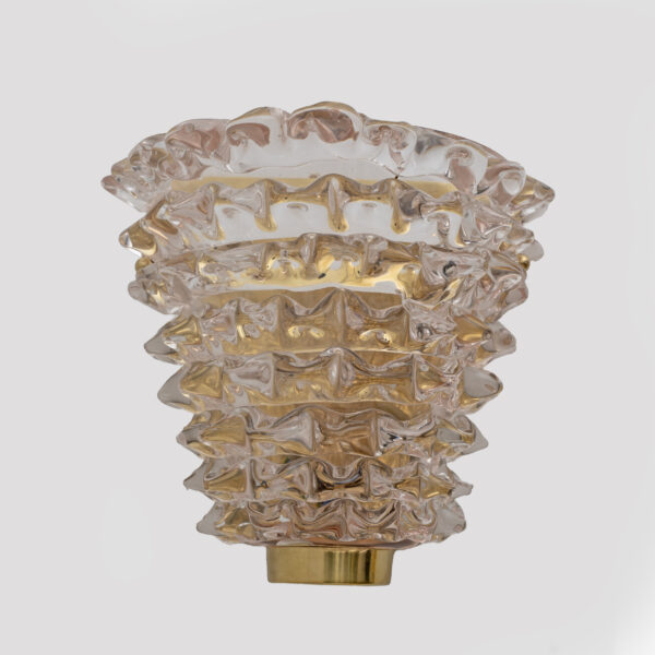 Pair of Italian "Rostrato" Murano Glass Sconces - Image 8