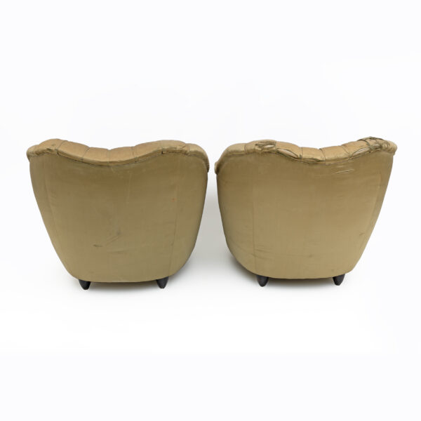 Pair of Gio Ponti Curved Armchairs for Casa e Giardino, 1940s - Image 6