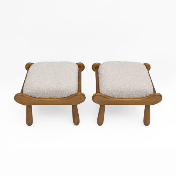 Pair of Philip Arctander Style Beech Stool, 1960s - Image 4