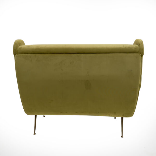 Marco Zanuso Attributed Velvet Sofa Senior, Italy, 1950s - Image 10