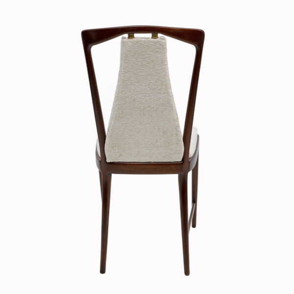 Set of 6 Osvaldo Borsani Italian Bouclè Dining Chairs, 50s - Image 5