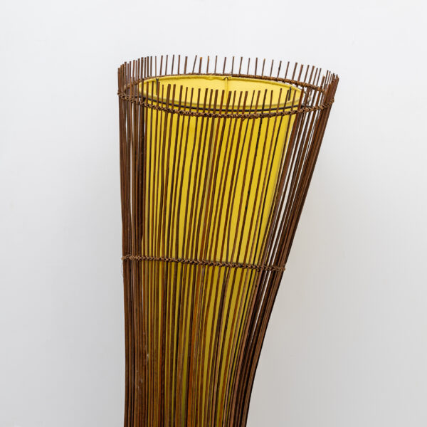 Organic Shaped Bamboo Floor Lamp "Kobe", France, 1980s - Image 3