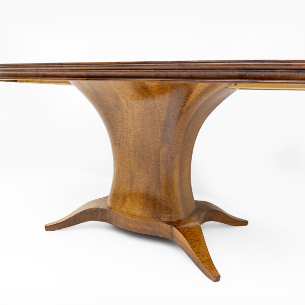 Mid-century Modern Italian Elm Root Oval Dining Table, 1950s - Image 4