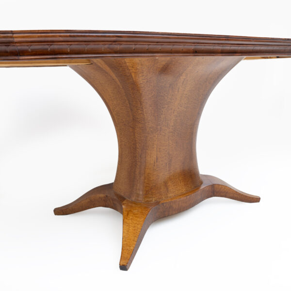 Mid-century Modern Italian Elm Root Oval Dining Table, 1950s - Image 3