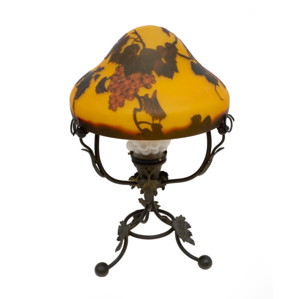 Émile Gallé Art Nouveau Cameo Glass Table Lamp, France 1900 - Image 2