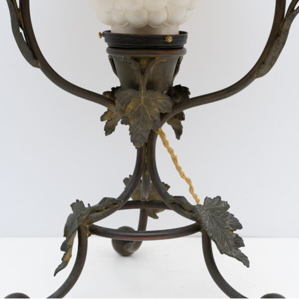 Émile Gallé Art Nouveau Cameo Glass Table Lamp, France 1900 - Image 7